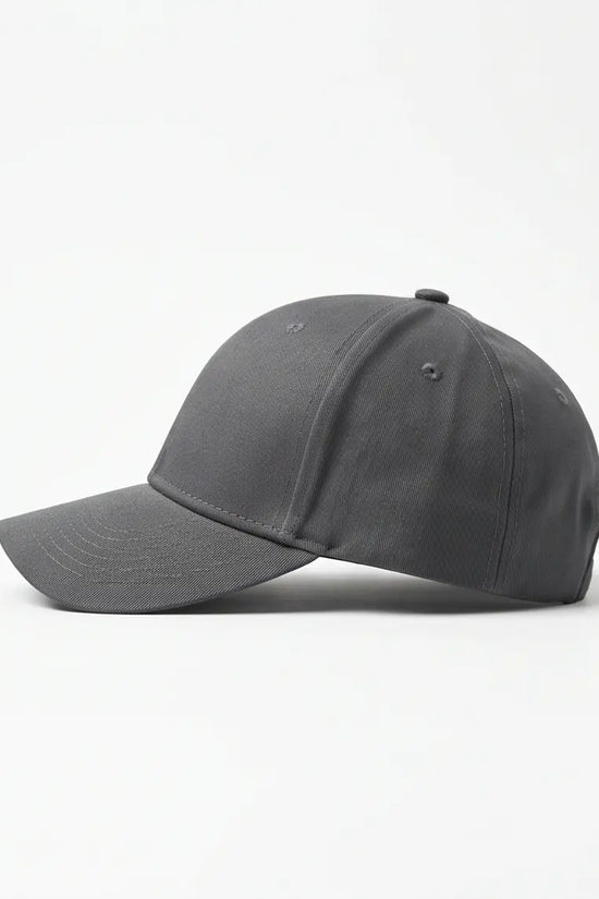 Classic Plain Dad Cap — Charcoal Grey