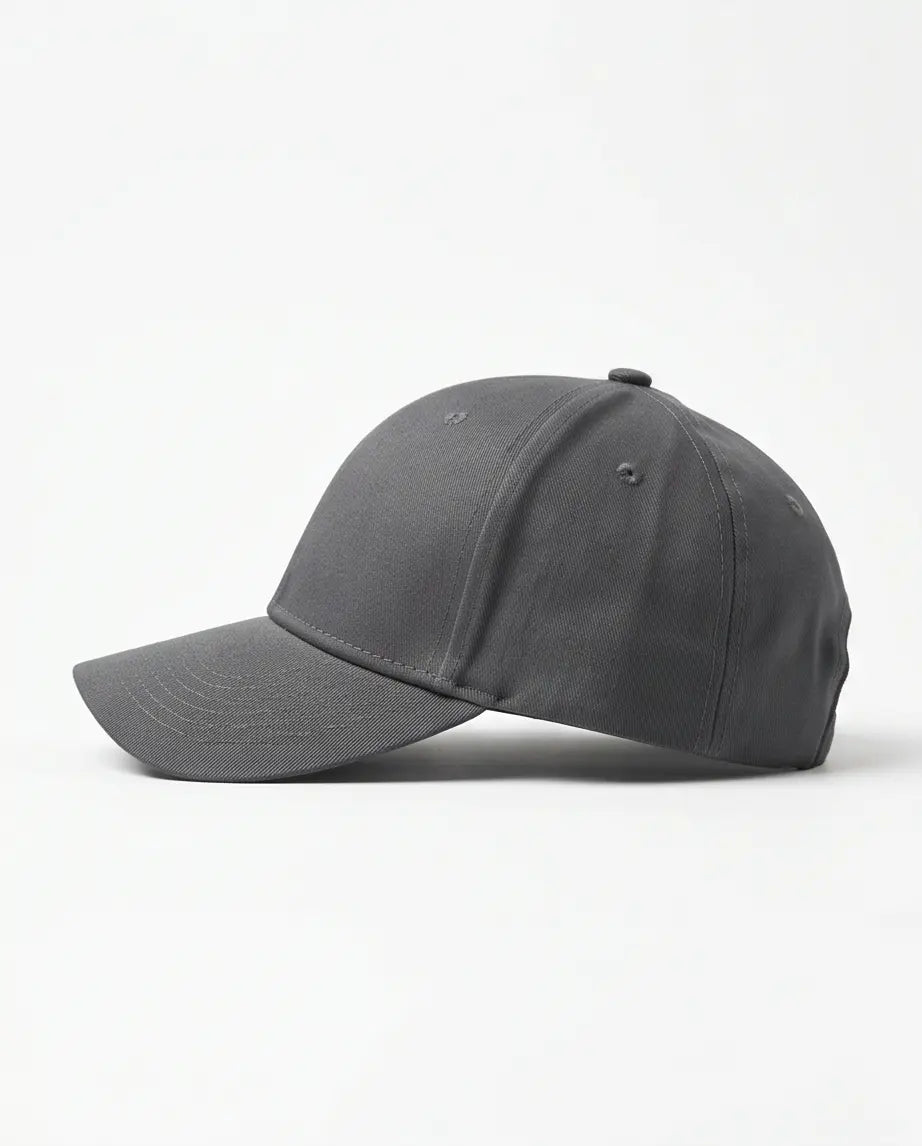 Classic Plain Dad Cap — Charcoal Grey