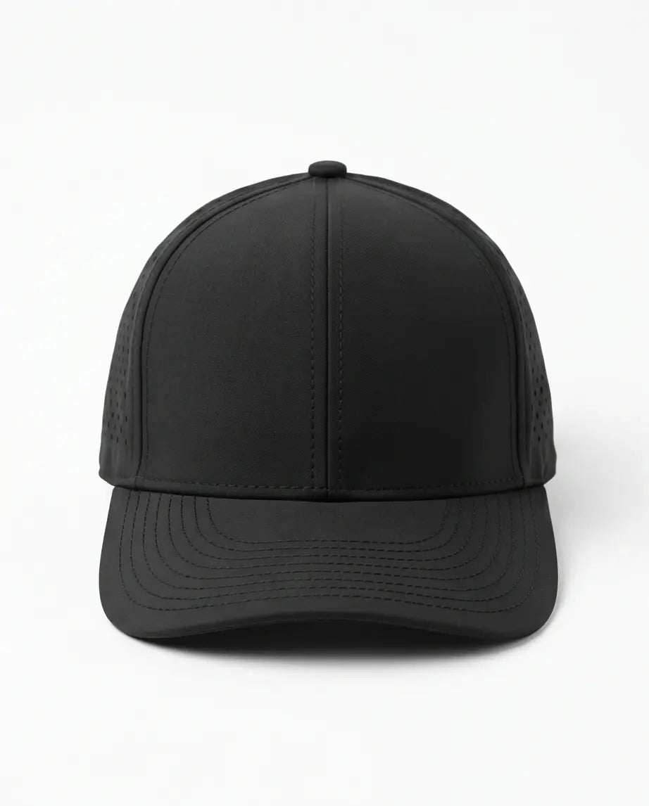 Classic Plain Performance Cap — All Black