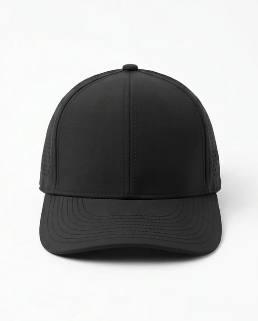 Classic Plain Performance Cap — All Black