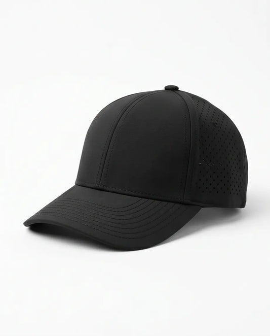 Classic Plain Performance Cap — All Black