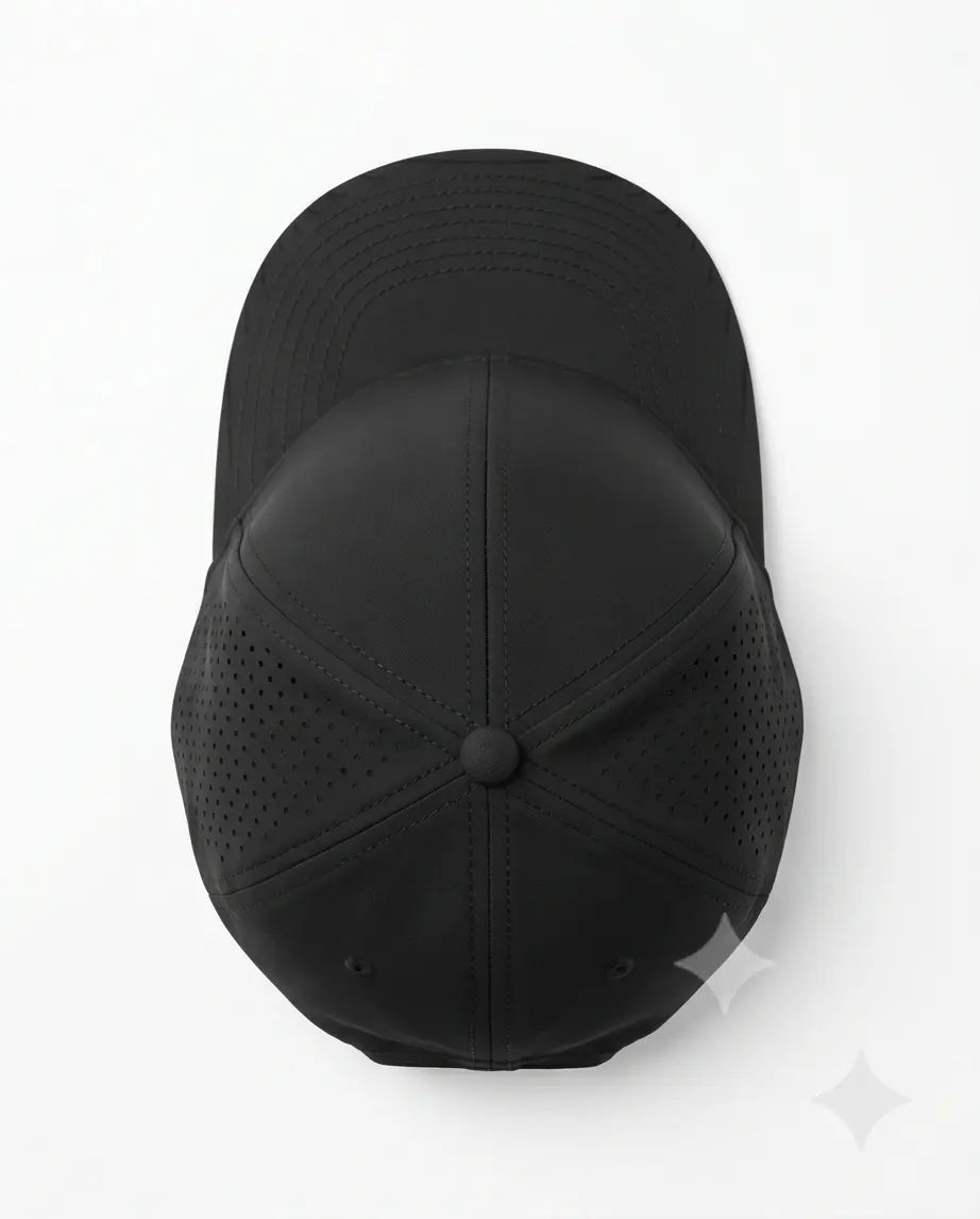 Classic Plain Performance Cap — All Black