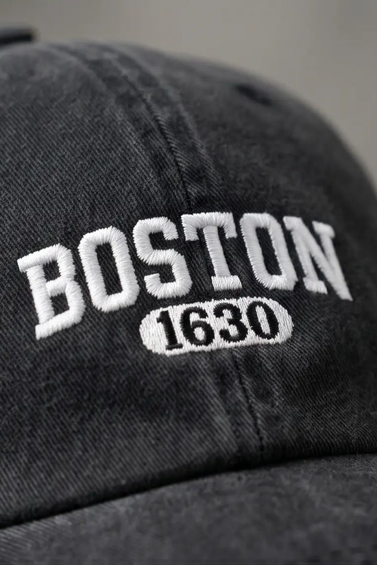Boston 1630 Varsity Dad Cap — All Black