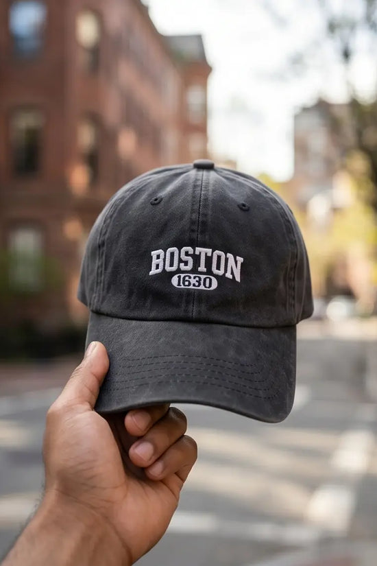 Boston 1630 Varsity Dad Cap — All Black