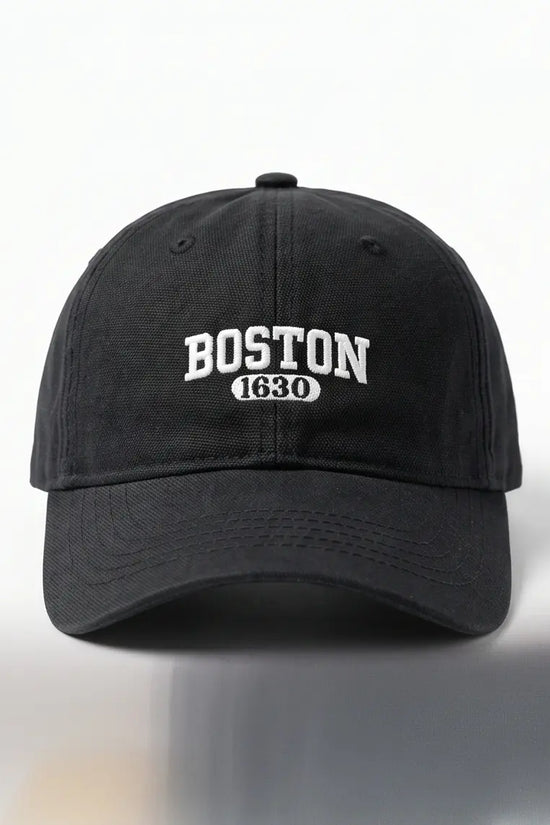 Boston 1630 Varsity Dad Cap — All Black