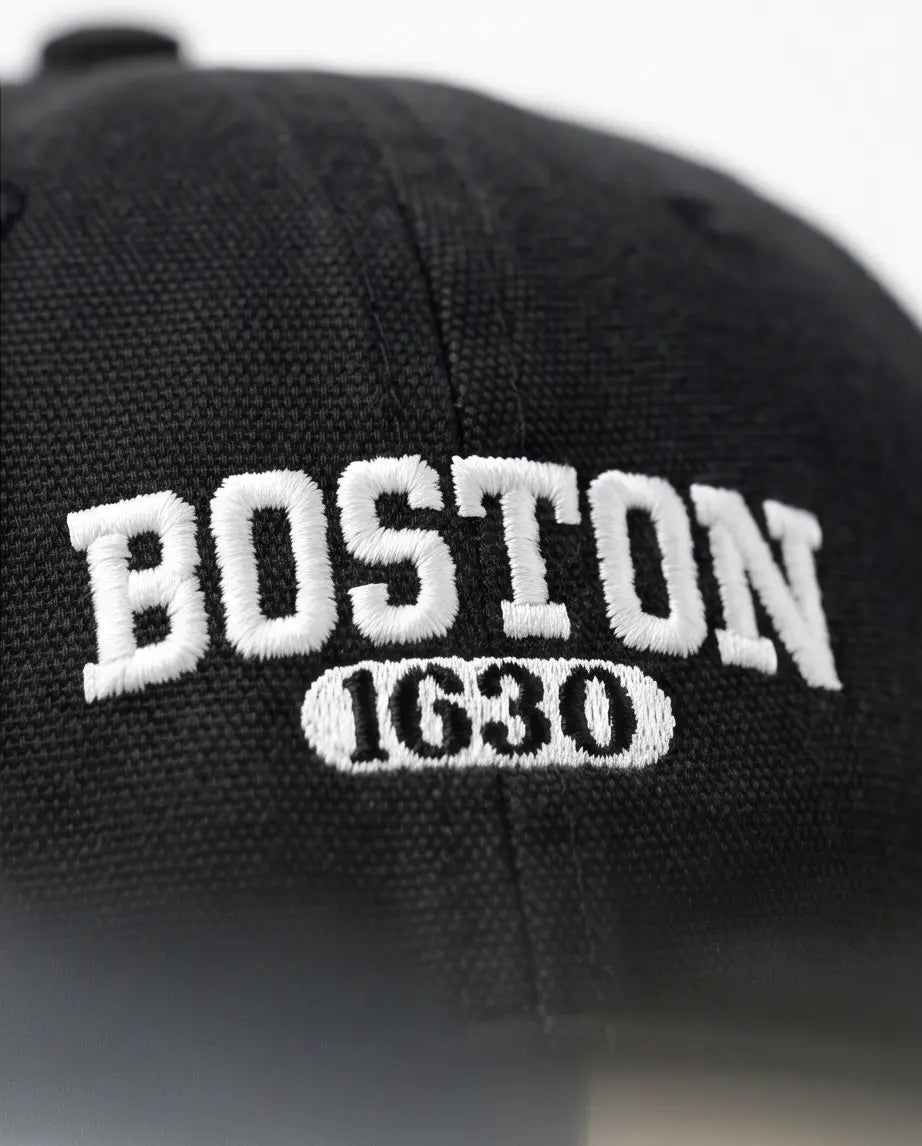 Boston 1630 Varsity Dad Cap — All Black