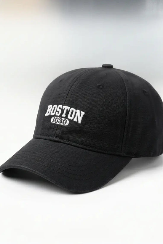 Boston 1630 Varsity Dad Cap — All Black