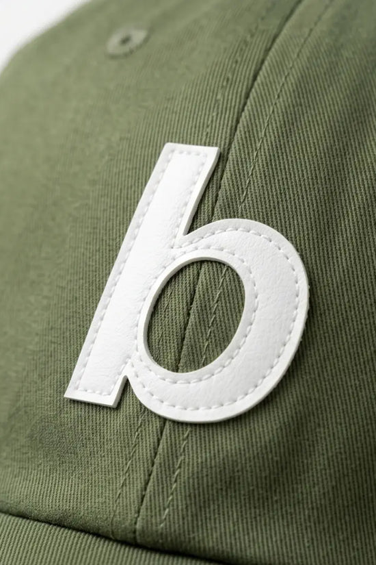 "b" Logo Dad Cap — Olive Green