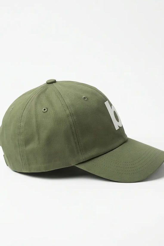 "b" Logo Dad Cap — Olive Green