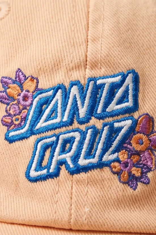 Santa Cruz Script Logo Dad Cap — Peach