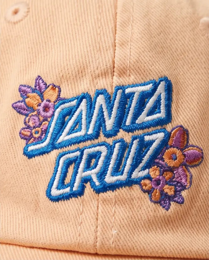Santa Cruz Script Logo Dad Cap — Peach