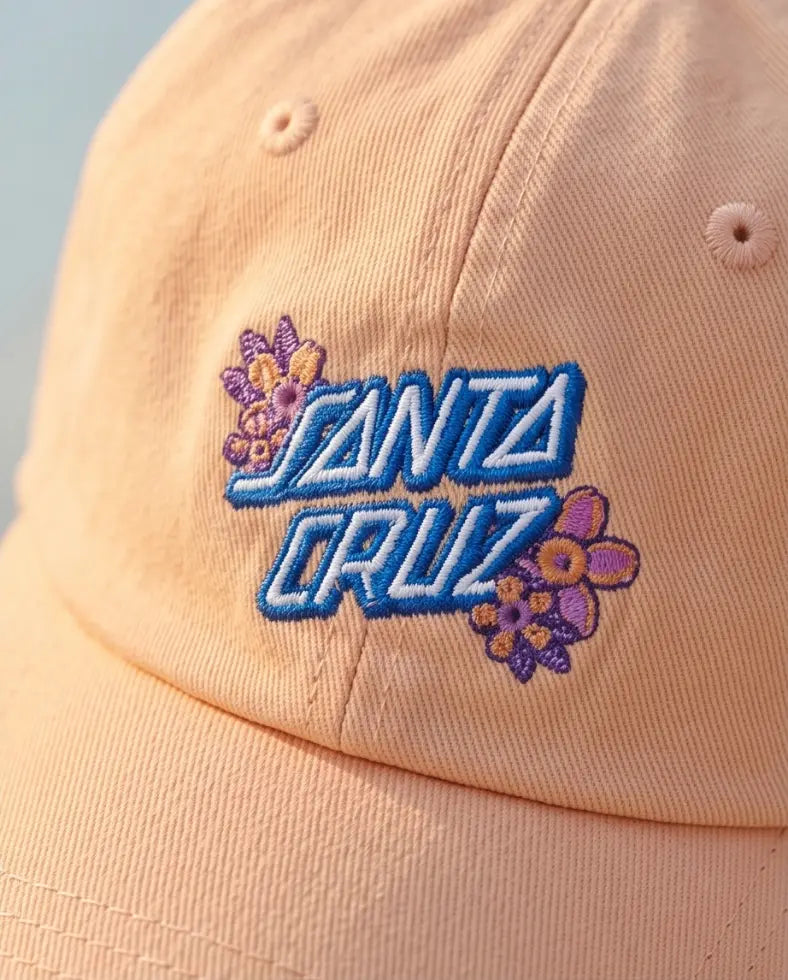 Santa Cruz Script Logo Dad Cap — Peach