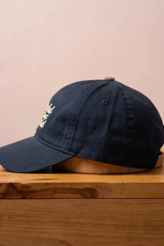 "Colorful Got Save World" Script Dad Cap — Navy
