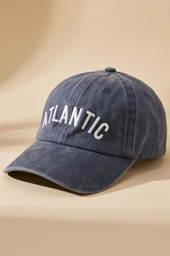 Atlantic Arch Logo Dad Cap — Washed Navy
