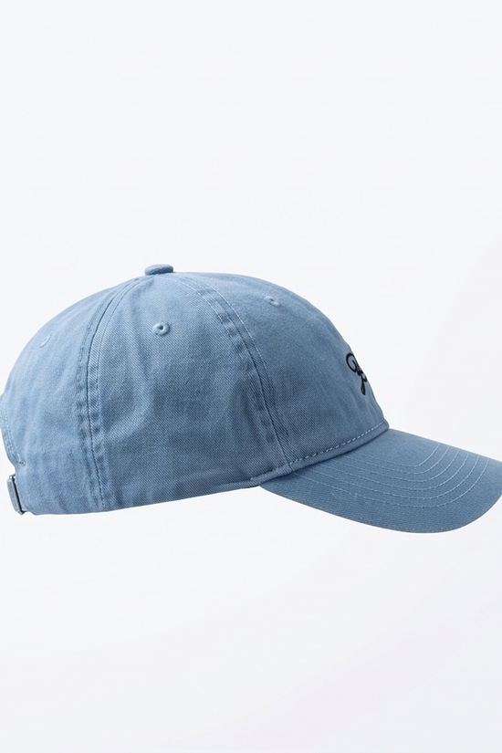 "Ele" Script Dad Cap — Washed Light Blue