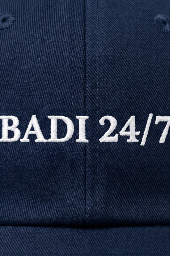"BADI 24/7" Dad Cap — Navy Blue