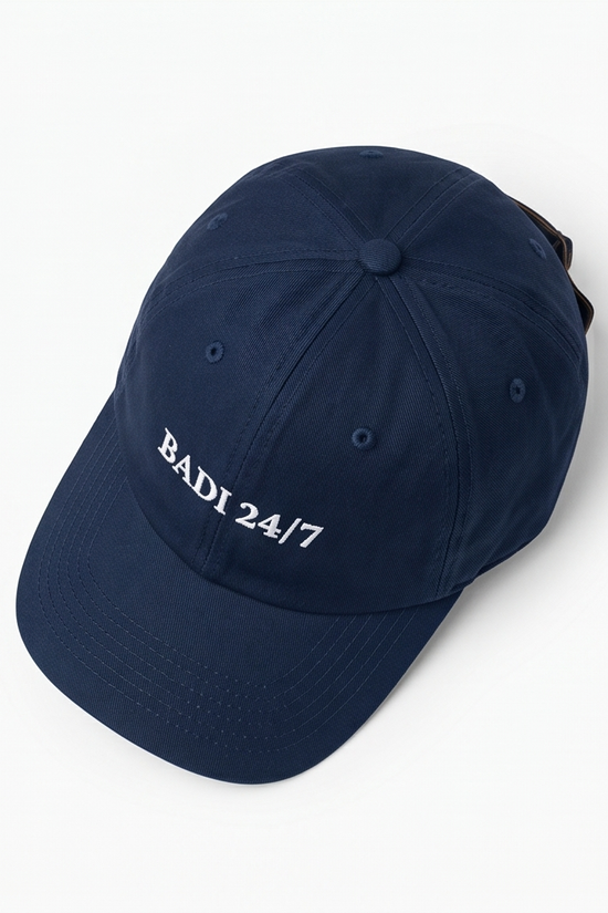 "BADI 24/7" Dad Cap — Navy Blue