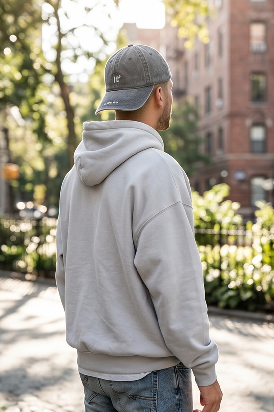 "It' — Just Be" Embroidered Dad Cap — Washed Black