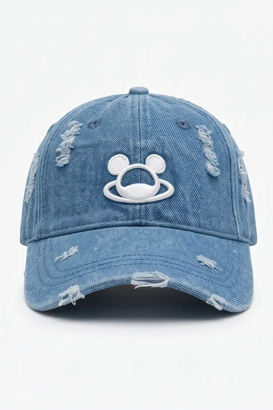 Denim Distressed Cap
