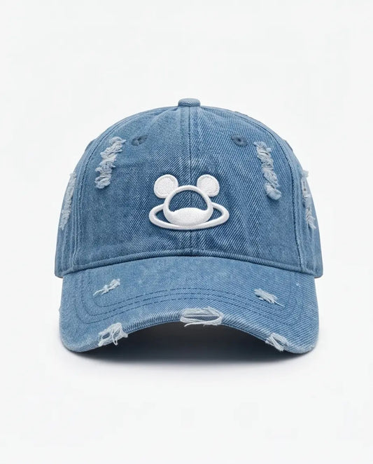 Denim Distressed Cap