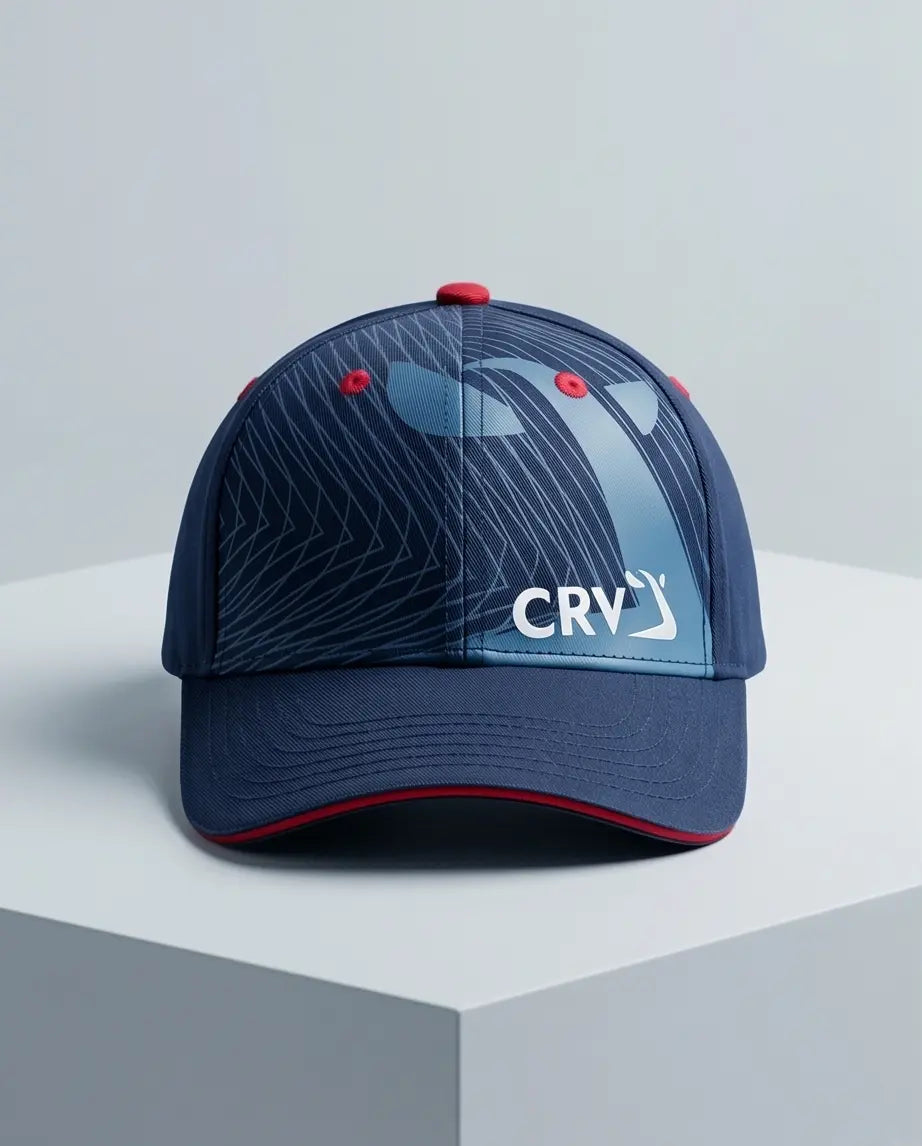 CRV Performance Dynamic Tech Baseball Cap – Navy, Blue & Red