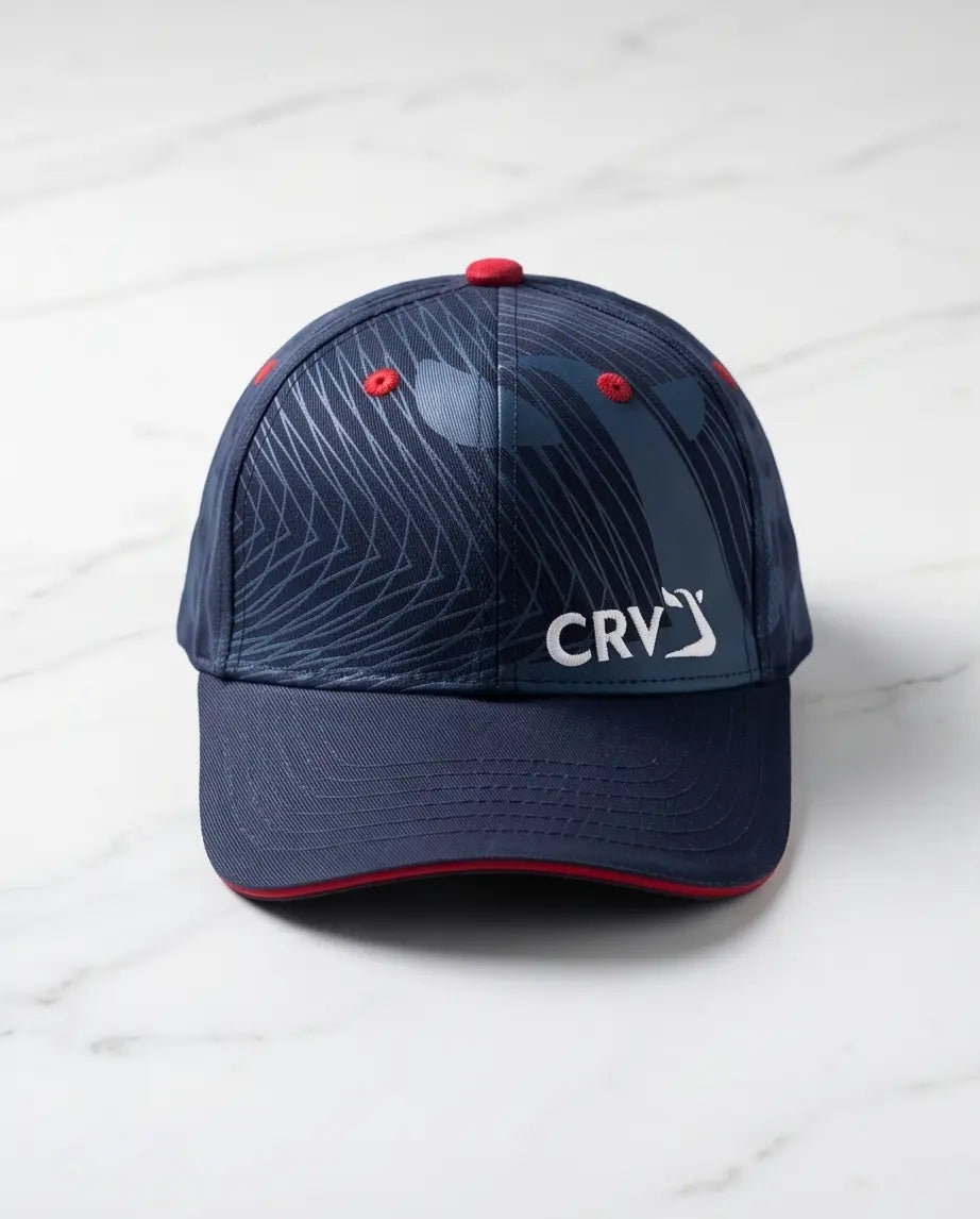 CRV Performance Dynamic Tech Baseball Cap – Navy, Blue & Red