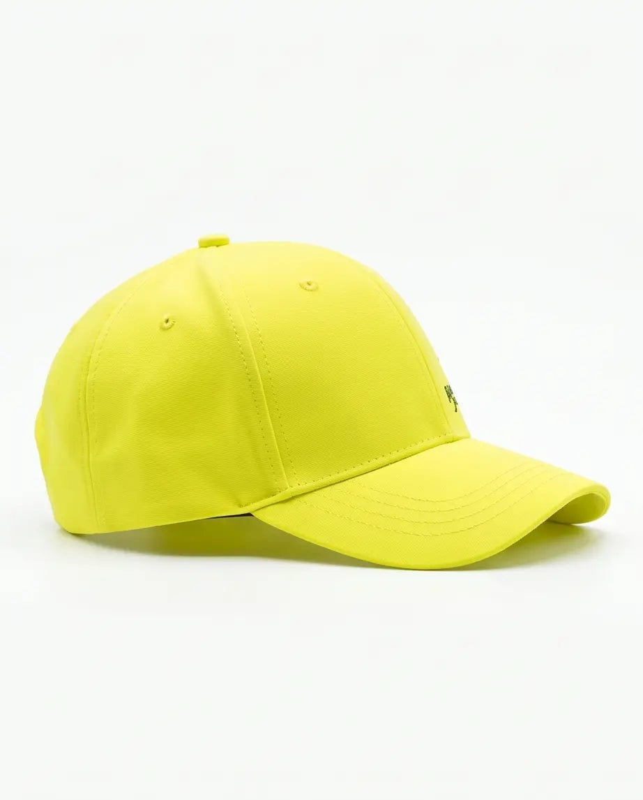 Violent Slow Neon Graphic Baseball Cap – Electric Cyber Yellow
