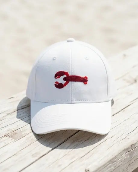 White Crab Logo Cap