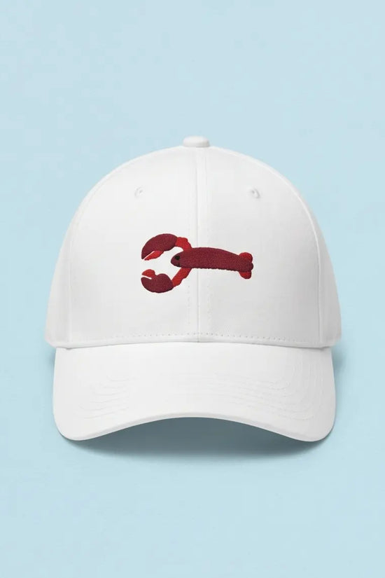 White Crab Logo Cap