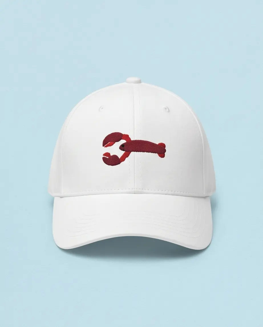 White Crab Logo Cap