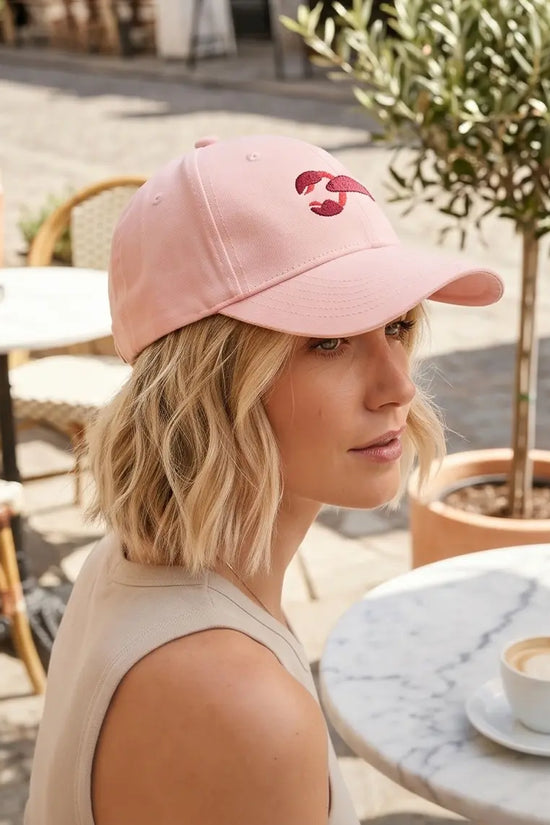 Pink Crab Logo Cap