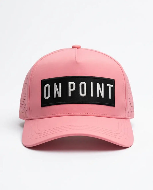 On Point Performance Tech Cap – Soft Pink & Jet Black