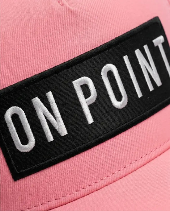 On Point Performance Tech Cap – Soft Pink & Jet Black
