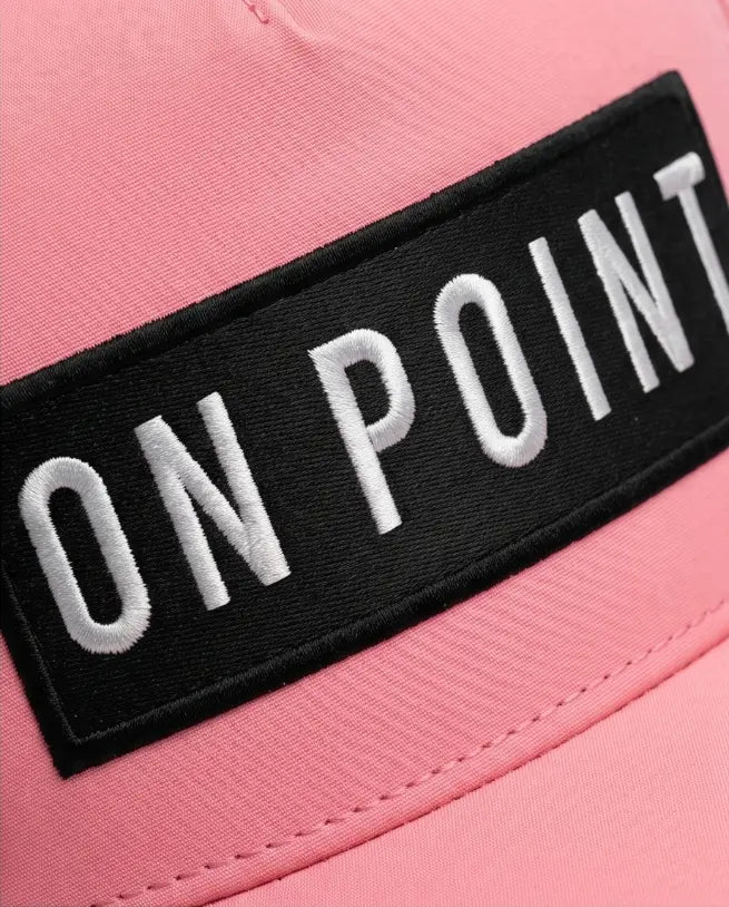 On Point Performance Tech Cap – Soft Pink & Jet Black