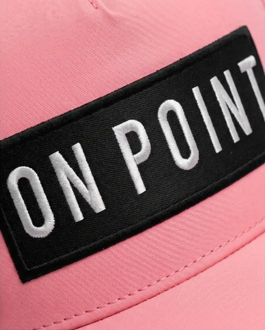 On Point Performance Tech Cap – Soft Pink & Jet Black