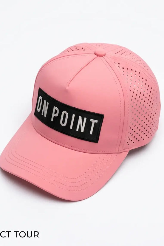On Point Performance Tech Cap – Soft Pink & Jet Black