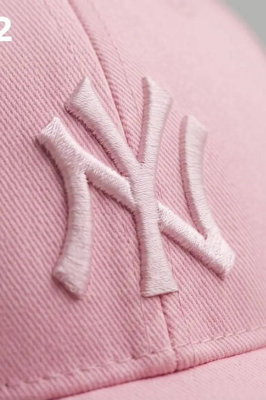 Pink Embroidered "NY" Baseball Cap