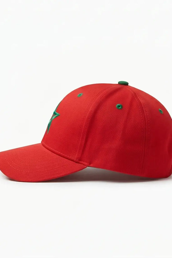 Moroccan Flag Embroidered Baseball Cap