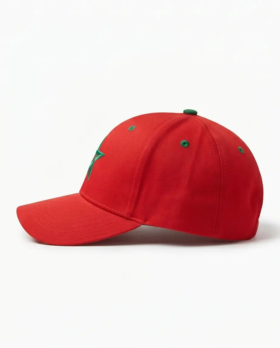 Moroccan Flag Embroidered Baseball Cap