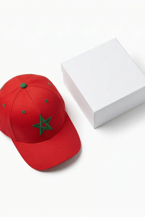 Moroccan Flag Embroidered Baseball Cap