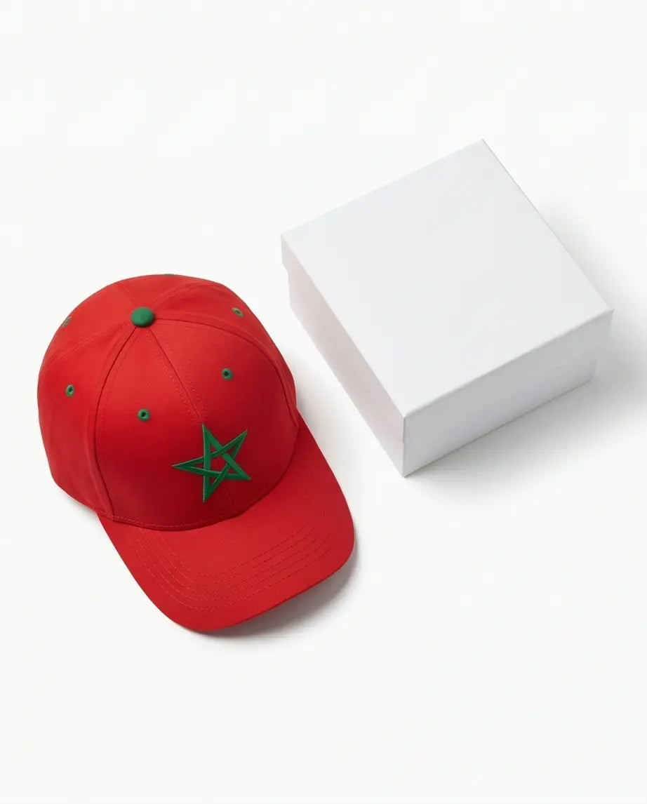 Moroccan Flag Embroidered Baseball Cap