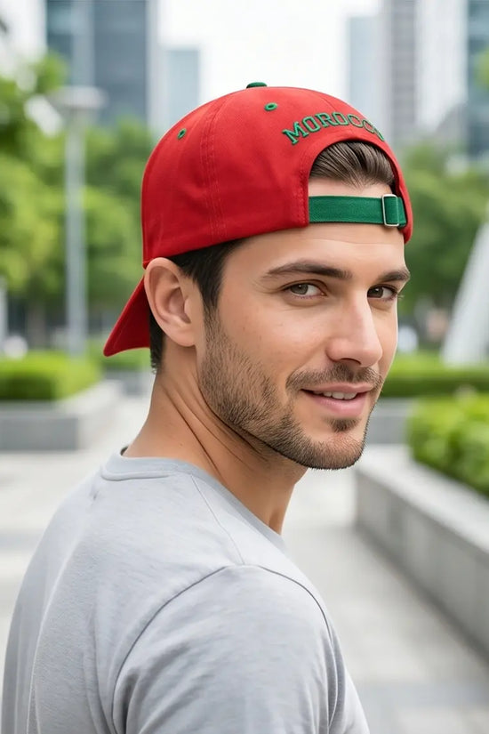 Moroccan Flag Embroidered Baseball Cap