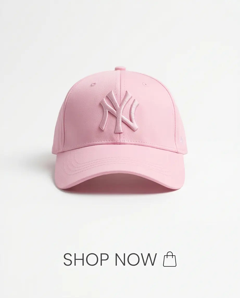 PROMO💣 3 NY -Style Baseball Cap — Olive, Black & Pink | Structured Adjustable Hat