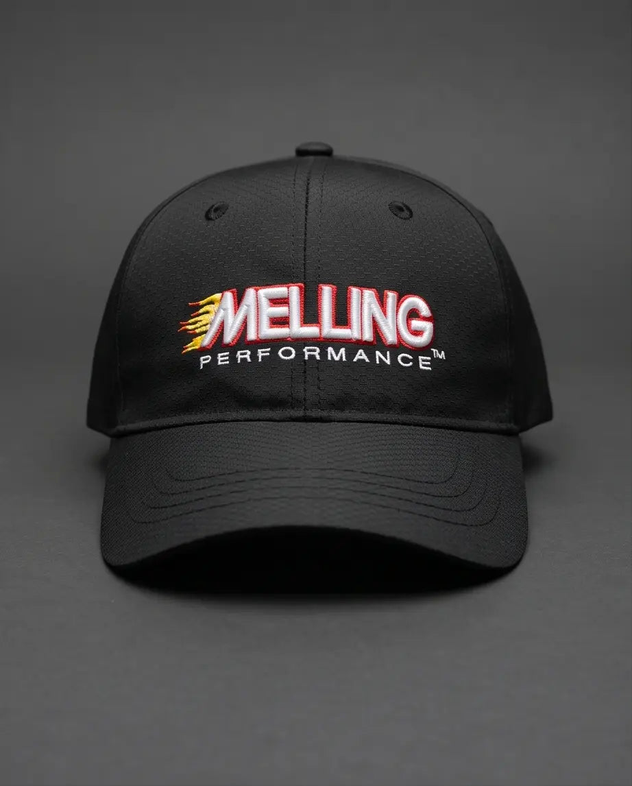 Melling Performance Flame Graphic Racing Cap – Jet Black