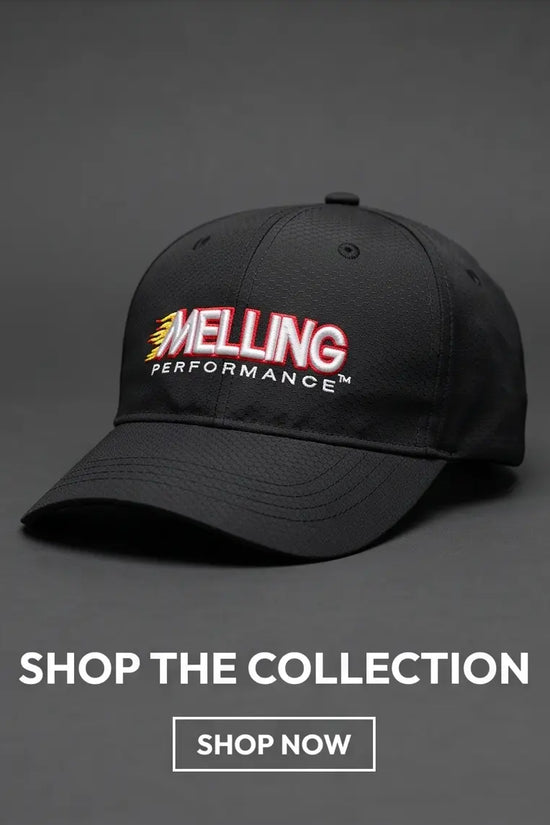 Melling Performance Flame Graphic Racing Cap – Jet Black