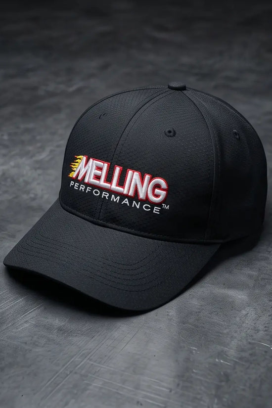 Melling Performance Flame Graphic Racing Cap – Jet Black