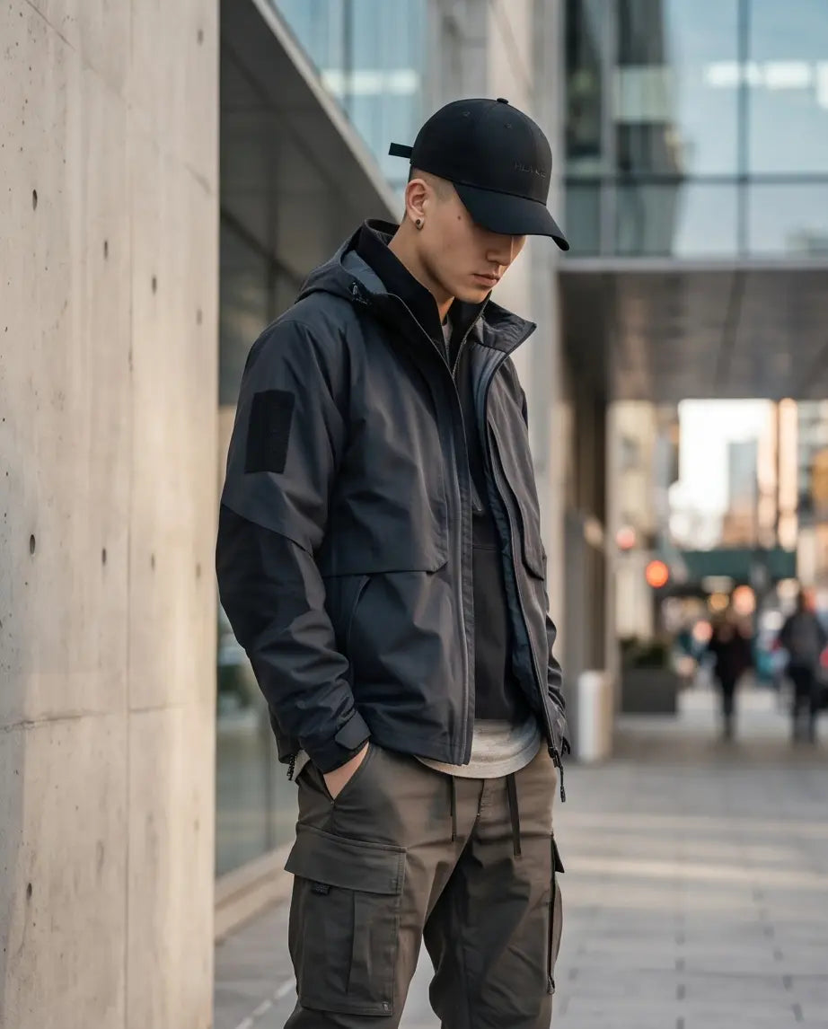 HLA ACC Stealth Urban Tech Baseball Cap – Matte Jet Black