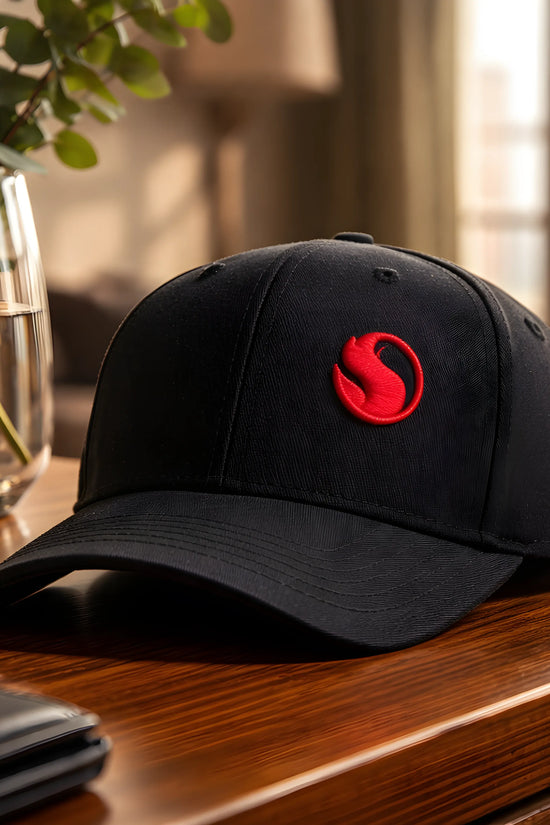 Black Signature Logo Cap