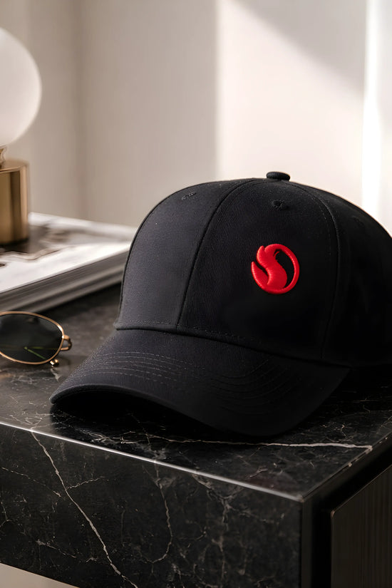 Black Signature Logo Cap