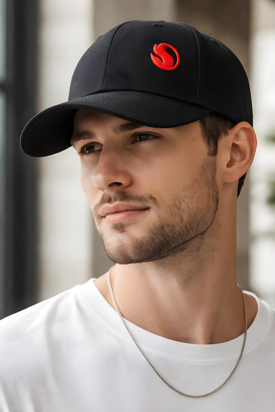 Black Signature Logo Cap
